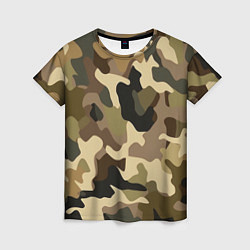 Женская футболка Милитари камуфляж