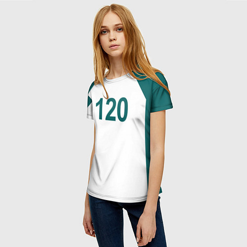 Женская футболка Игра в кальмара 120 / 3D-принт – фото 3