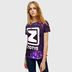 Футболка женская Праздничный Zotye, цвет: 3D-принт — фото 2
