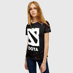 Футболка женская Dota конфети, цвет: 3D-принт — фото 2