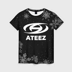 Футболка женская Снежный Ateez, цвет: 3D-принт
