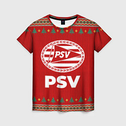 Футболка женская PSV new year, цвет: 3D-принт