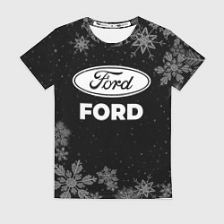 Футболка женская Снежный Ford, цвет: 3D-принт