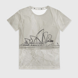 Футболка женская Сидней, цвет: 3D-принт