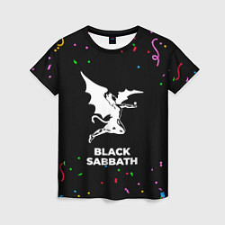Футболка женская Black Sabbath конфети, цвет: 3D-принт