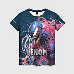 Футболка женская Venom Marvel, цвет: 3D-принт