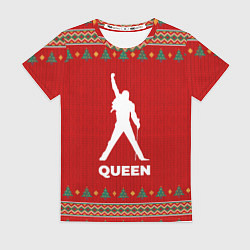 Футболка женская Queen new year, цвет: 3D-принт