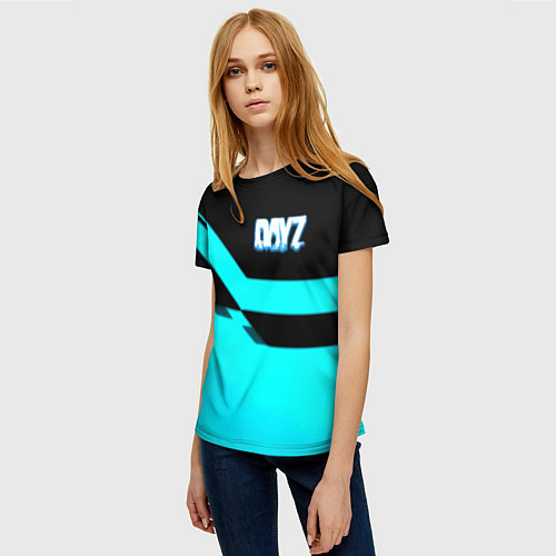 Женская футболка Dayz geometry / 3D-принт – фото 3