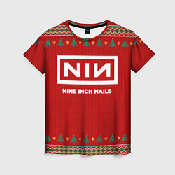 Футболка женская Nine Inch Nails new year, цвет: 3D-принт