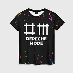 Футболка женская Depeche Mode конфети, цвет: 3D-принт