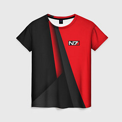 Женская футболка N7 - красная униформа