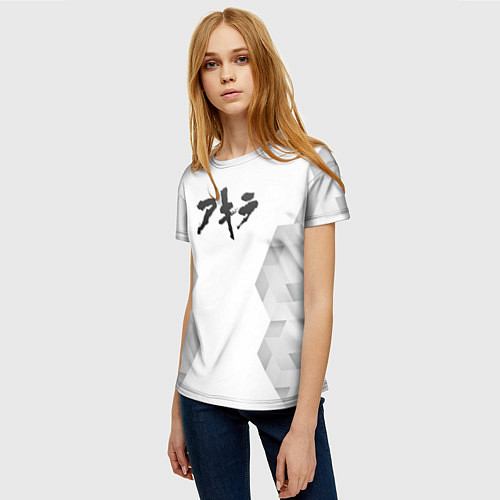 Женская футболка Akira white poly / 3D-принт – фото 3