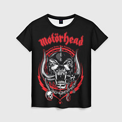 Футболка женская Motorhead skull, цвет: 3D-принт