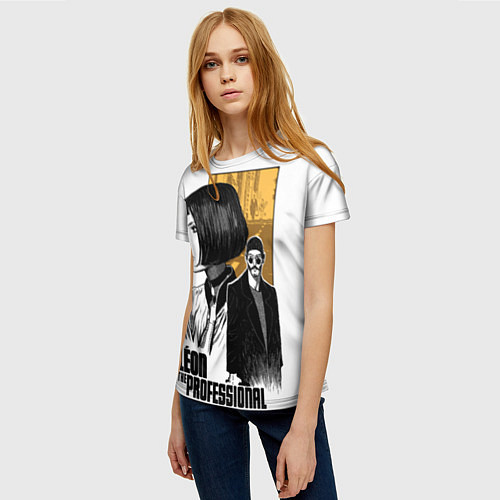 Женская футболка Леон - Жан и Натали / 3D-принт – фото 3