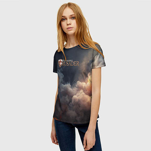 Женская футболка Stronghold Crusader logo / 3D-принт – фото 3