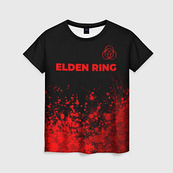 Футболка женская Elden Ring - red gradient посередине, цвет: 3D-принт