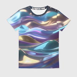 Женская футболка Космические мягкие волны