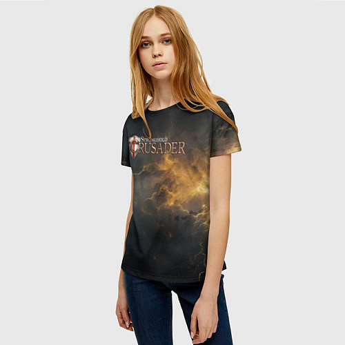 Женская футболка Stronghold сrusader гроза крестоносцев / 3D-принт – фото 3