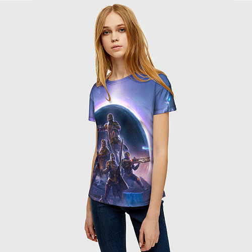 Женская футболка Предзнаменования тирании Helldivers 2 / 3D-принт – фото 3