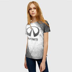 Футболка женская Infiniti - white gradient, цвет: 3D-принт — фото 2