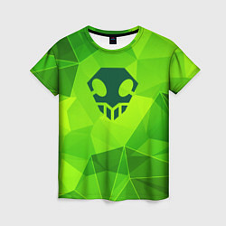 Футболка женская Bleach green poly, цвет: 3D-принт