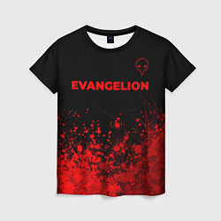 Футболка женская Evangelion - red gradient посередине, цвет: 3D-принт