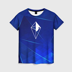 Футболка женская No Mans Sky blue poly, цвет: 3D-принт