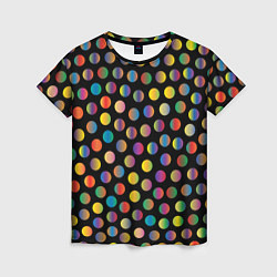 Футболка женская Конфетти, цвет: 3D-принт