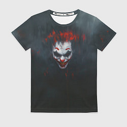 Футболка женская Джокер в черном фоне, цвет: 3D-принт