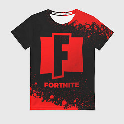 Футболка женская Fortnite - red gradient, цвет: 3D-принт