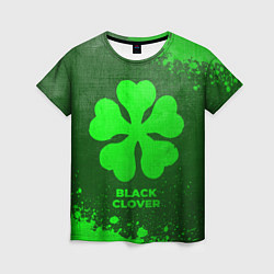 Футболка женская Black Clover - green gradient, цвет: 3D-принт