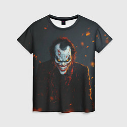 Футболка женская Джокер оранжевые искры, цвет: 3D-принт