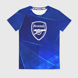 Футболка женская Arsenal blue poly, цвет: 3D-принт