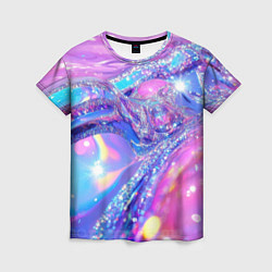 Женская футболка Розовые блестки