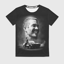 Футболка женская Пол Уокер, цвет: 3D-принт