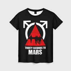 Женская футболка 30 Seconds to Mars - poster