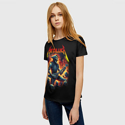 Футболка женская Metallica - James Alan Hatfield, цвет: 3D-принт — фото 2