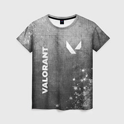 Футболка женская Valorant - grey gradient вертикально, цвет: 3D-принт