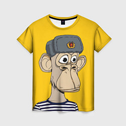 Футболка женская NFT ape turtleneck, цвет: 3D-принт