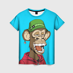 Футболка женская NFT smile ape, цвет: 3D-принт