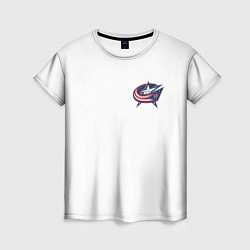 Футболка женская Columbus blue jackets - Sergey Bobrovsky, цвет: 3D-принт