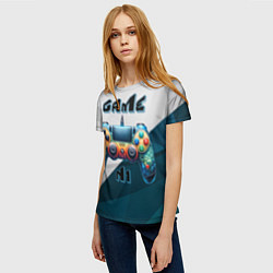 Футболка женская Игровой джойстик, цвет: 3D-принт — фото 2