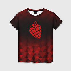 Футболка женская Green Day red poly, цвет: 3D-принт