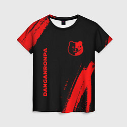 Футболка женская Danganronpa - red gradient вертикально, цвет: 3D-принт