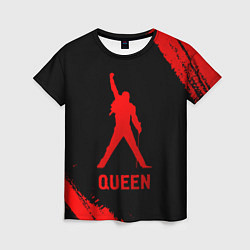 Футболка женская Queen - red gradient, цвет: 3D-принт