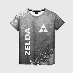 Футболка женская Zelda - grey gradient вертикально, цвет: 3D-принт