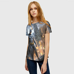 Футболка женская Бэтмен - старый стиль, цвет: 3D-принт — фото 2