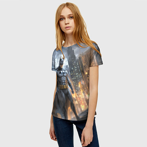 Женская футболка Бэтмен - старый стиль / 3D-принт – фото 3