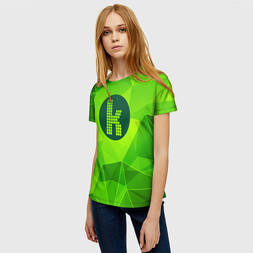 Женская футболка The Killers green poly / 3D-принт – фото 3