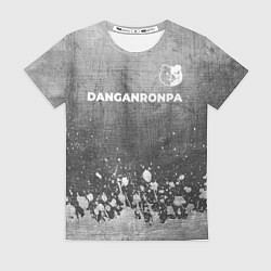 Футболка женская Danganronpa - grey gradient посередине, цвет: 3D-принт